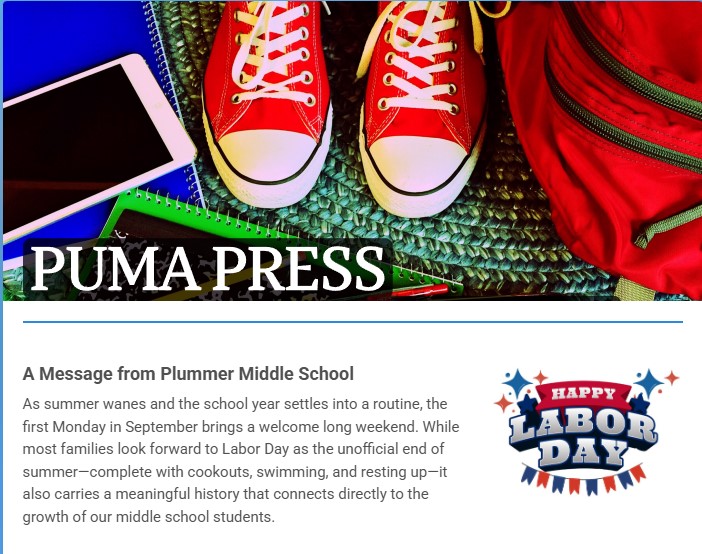 Parent Newsletter, September 7-11